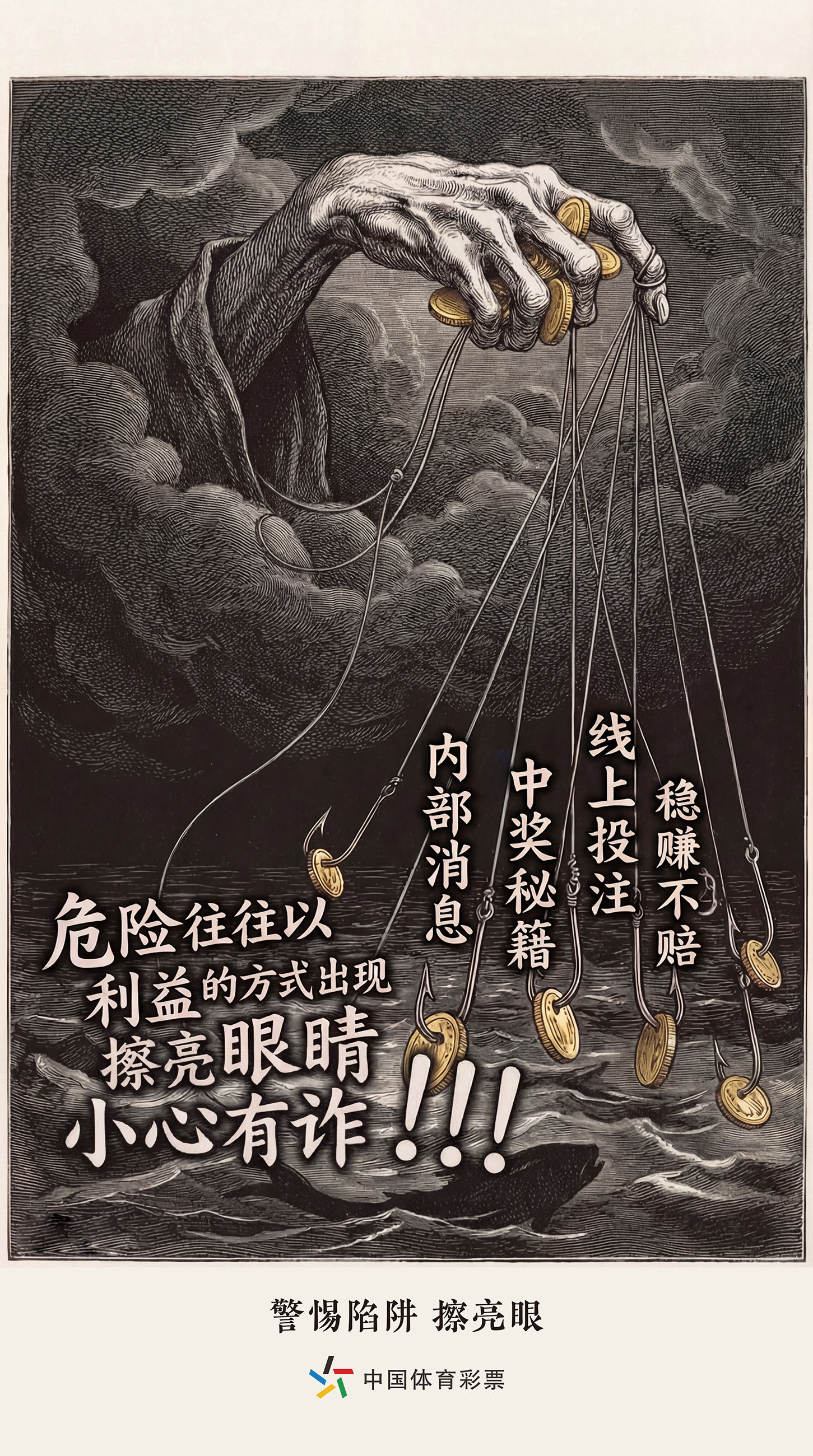 安心购彩守护之警惕陷阱版画系列【RGB电子版】01