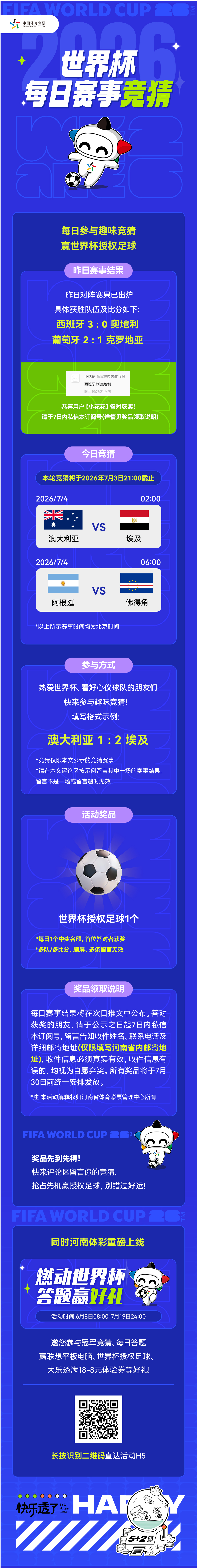 【模板2】6月12日中奖公示+次日赛事竞猜推文